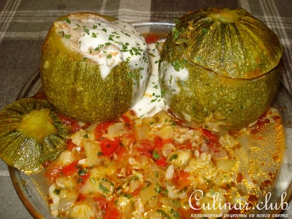 кабачки"РОНДИНЫ"фаршированные мясом
