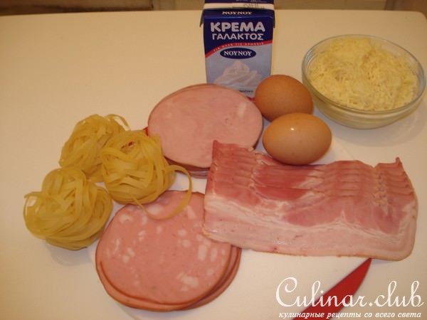 суфле из макарон тестенини с гастрономическими копченостями/версия/