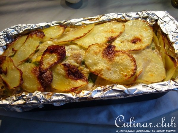 Мясная запеканка "Весеннее настроение"