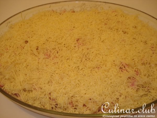 суфле из макарон тестенини с гастрономическими копченостями/версия/