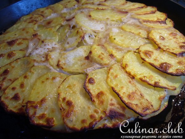 Картофельно-мясной торт "Перевертыш"
