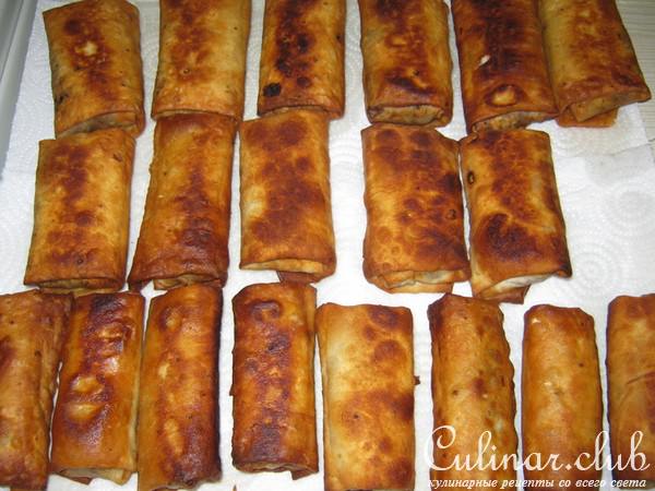 Быстрые - а-ля "китайские" блинчики с двумя начинками (вегетарианские)