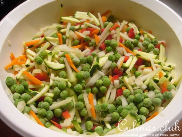 Сырно-овощные палочки