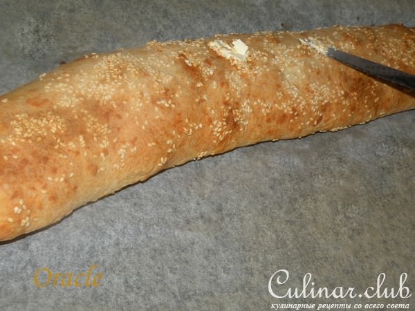 Картофельный рулет с кунжутом.