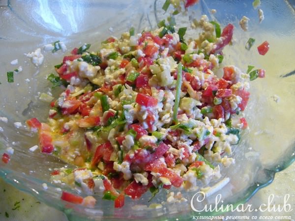 Лодочки из цукини с брынзой и овощами