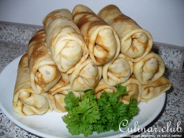 Блинчики с Рисово-Грибной начинкой