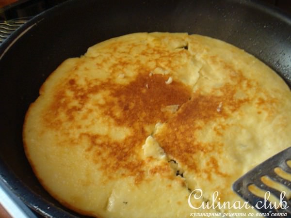 Омлет с картошкой и селедкой