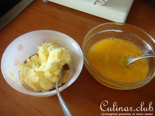 Омлет с картошкой и селедкой