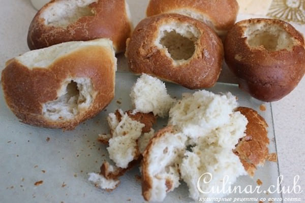 Рыбный "жюльен" в булочках