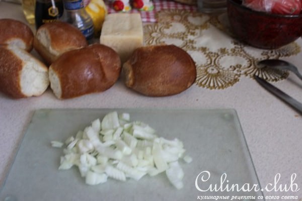 Рыбный "жюльен" в булочках