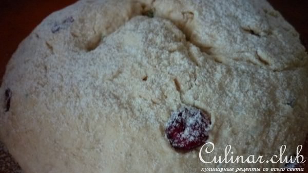 Ирландский содовый хлеб с клюквой,розмарином и грецкими орехами (рождественский завтрак)