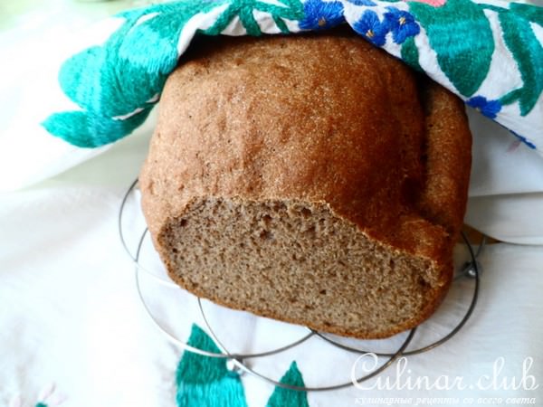 Хлеб с цельнозерновой и льняной мукой.(Для хлебопечки)
