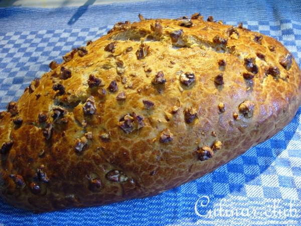 Хлеб с грецкими орехами