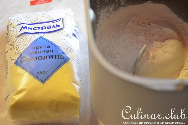 Овощной хлеб на семолине