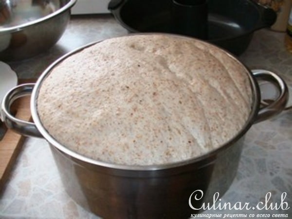Калач домашний с ржано-пшеничной клетчаткой и кунжутом