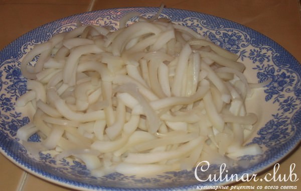 Кальмар в маринаде