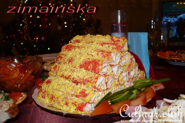 Фаршированные крабовые палочки