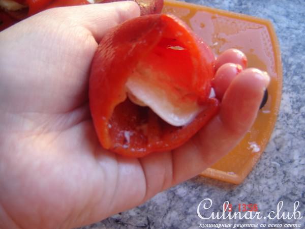 печёный перчик с моцареллой