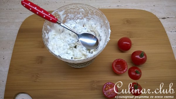 Черри с козьим сыром