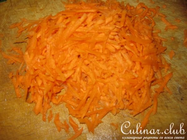 Салат"курица с морковью"