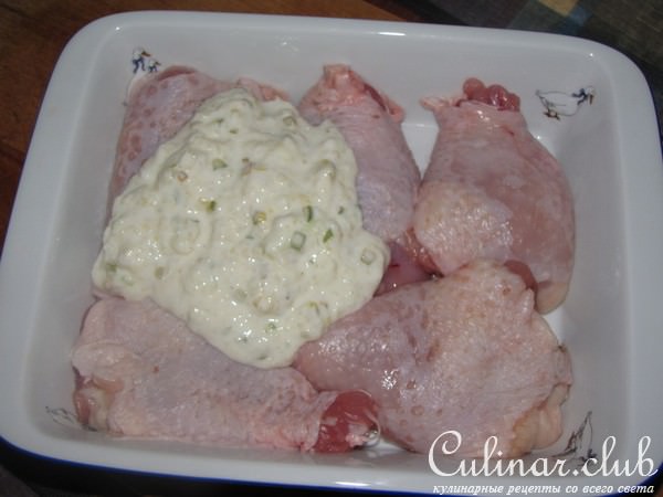 Голени куриные в индийском стиле.