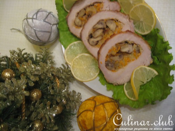 Рождественское фаршированное мясо
