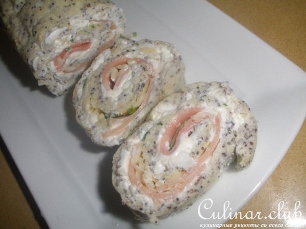 Закусочные рулетики с маком