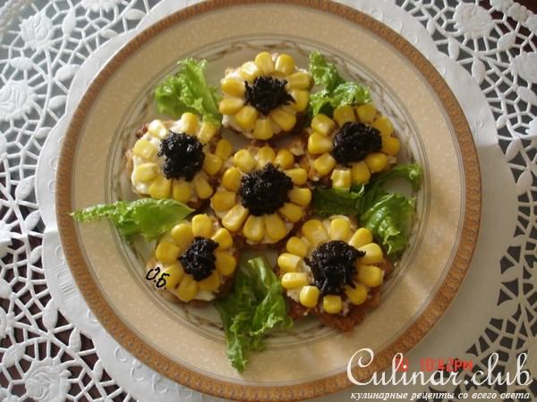 мясные "подсолнушки"