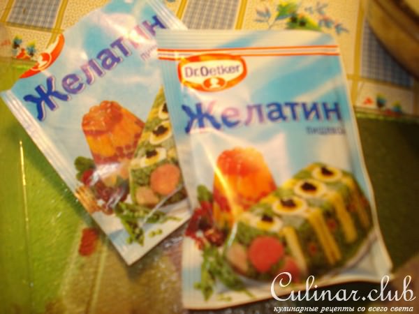Праздничное заливное из мяса