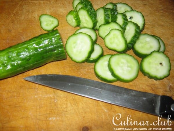 Салат"курица с морковью"