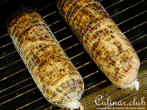 Рулет из куриных грудок