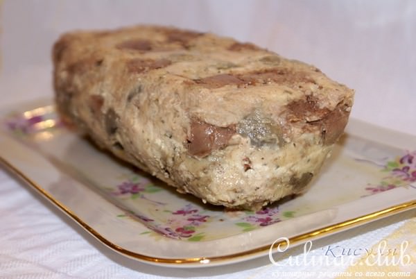 Сальтисон с грибами и печенью