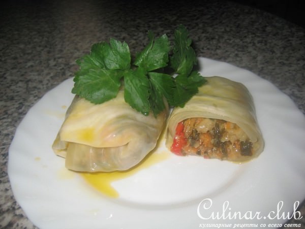 Маринованые овощные голубцы