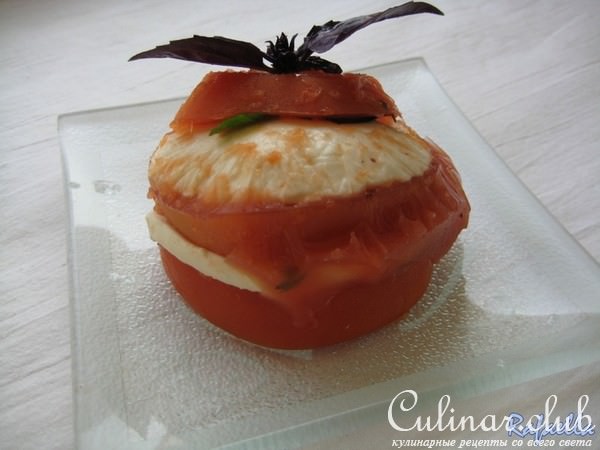 Сырная закуска с помидорами в желе