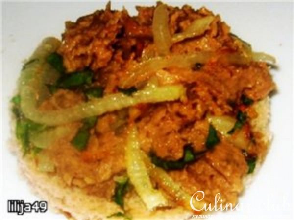 Паштет из чечевицы с курагой и орехами (Мшош)