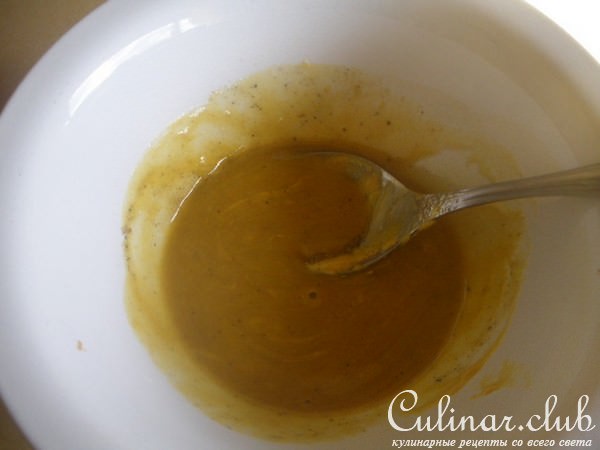 Кабачки с горчицей, чесноком и медом