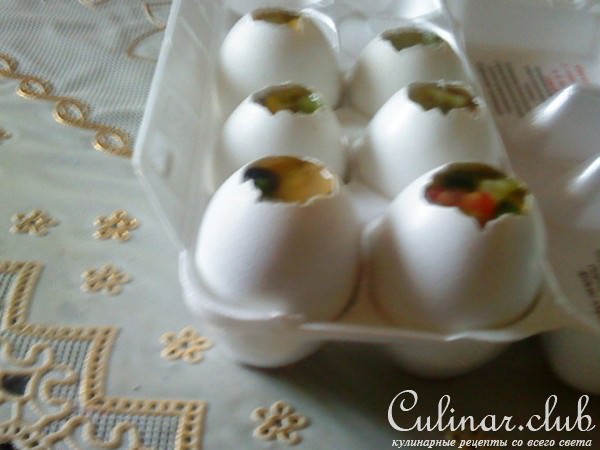 Овощные яйца заливные(вариант)