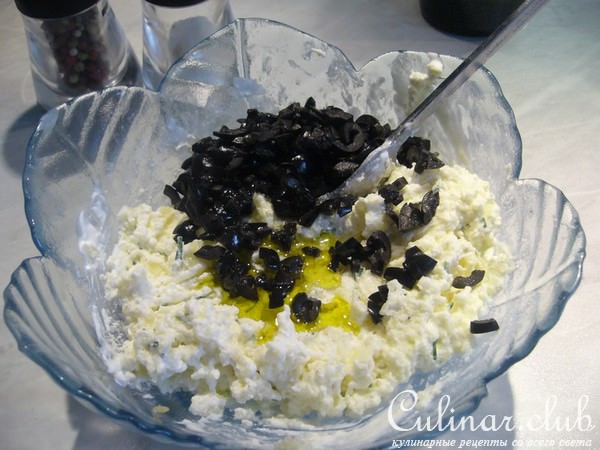 Овощные канапе с картофельно-оливковым кремом