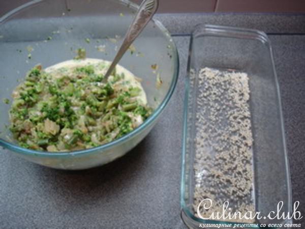 Овощная запеканка с куриной колбаской