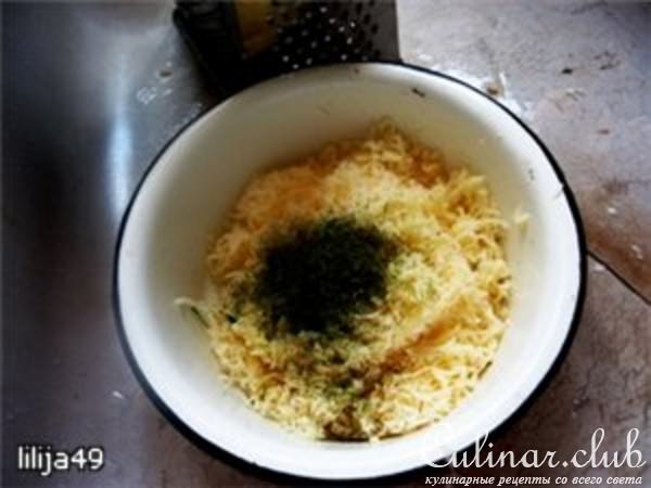 Кабачок с сыром и чесноком