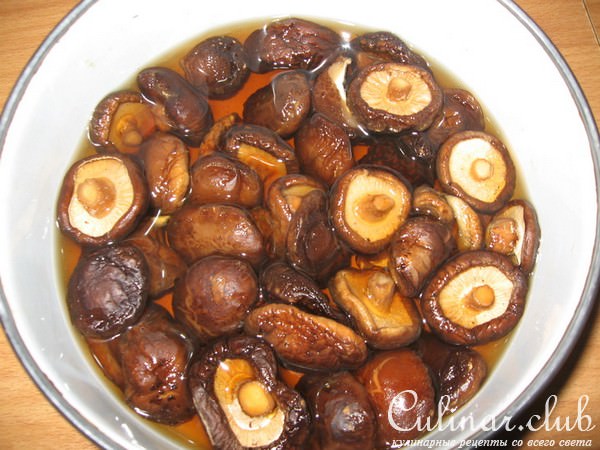 Маринованные шиитаке грибы/закуска