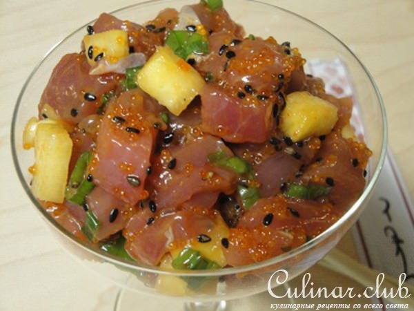 Желто-Пёрый с Икрой Летучей Рыбы и Ананасом ! ! !