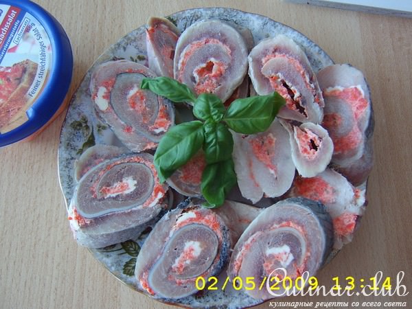 Рулет из сельди