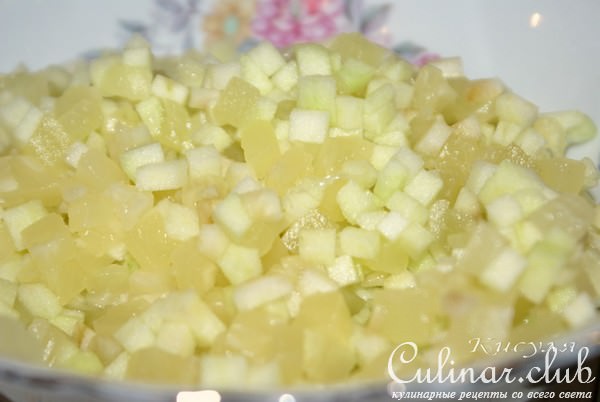 Салат-закуска с красной рыбой