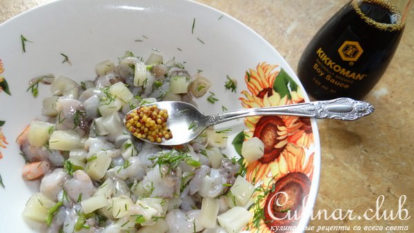 Закусочные тарталетки с морепродуктами (идеи для пикника)
