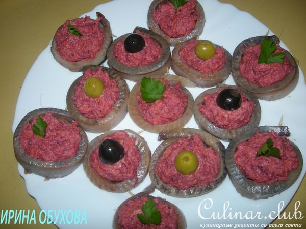 Сельдь с овощами