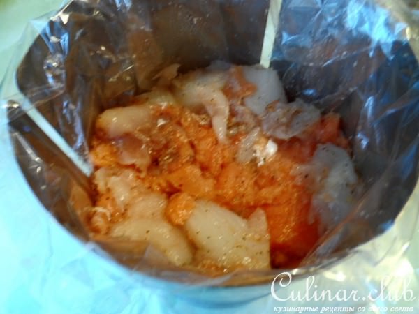 Рыбный рулет-ветчина.