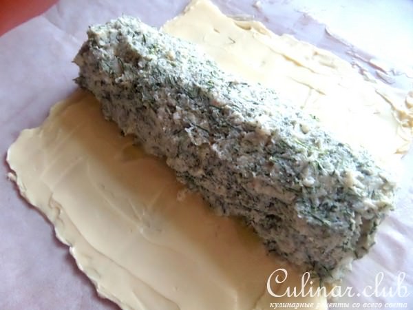 Сливочное масло с крабом и зеленью