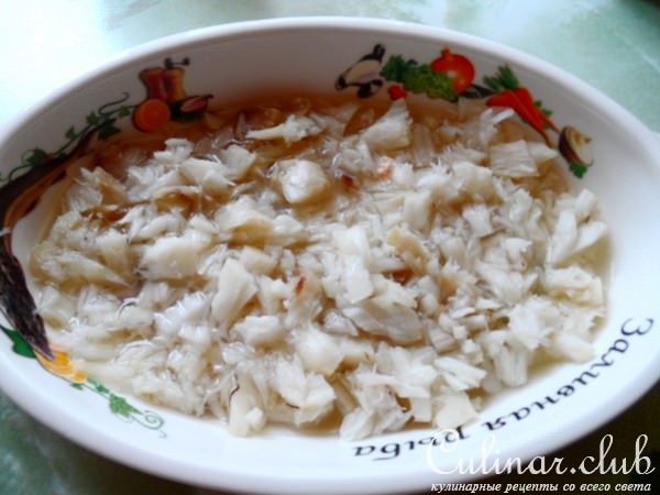 Заливное из рыбы, "Розовое на белом" (дуэль,Прошлое:Варим)
