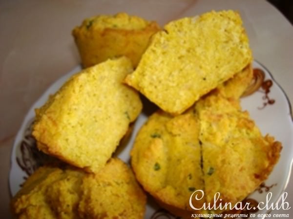 Кукурузный кекс с сыром